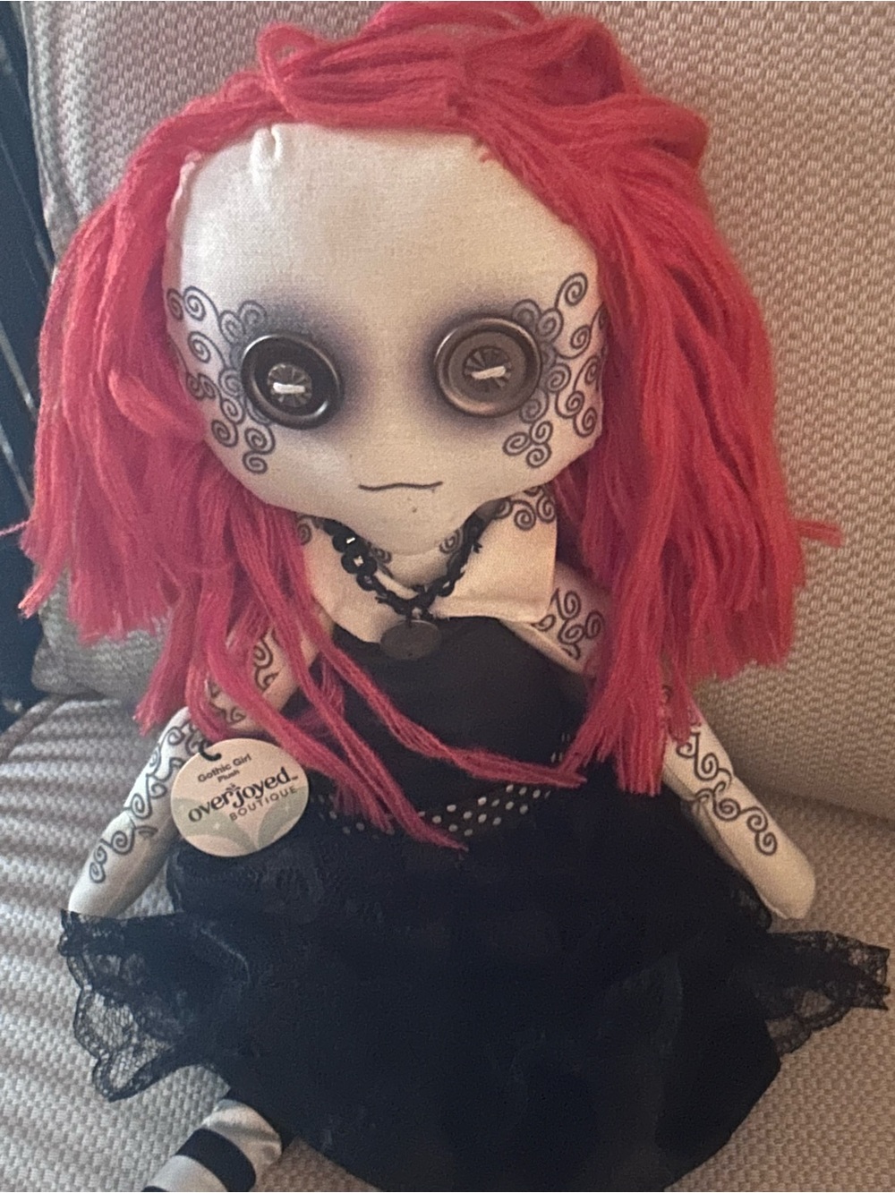 Overjoyed Boutique Red-Haired Gothic Girl Doll!